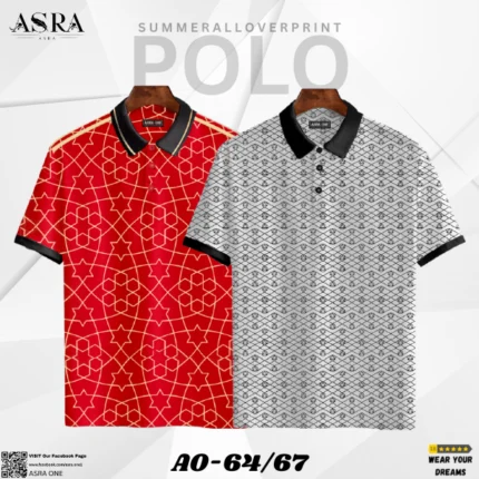 Asra Premium Polo – (2 pcs Combo) AO-64/67