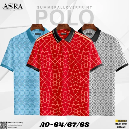 Asra Premium Polo – (3 pcs Combo) AO-64/67/68