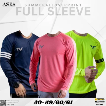 Asra Full Sleeve Sports T-shirt - AO-59/60/61