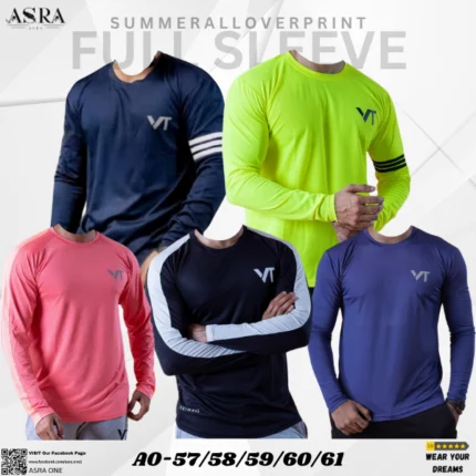 Asra Full Sleeve Sports T-shirt - AO-57/58/59/60/61